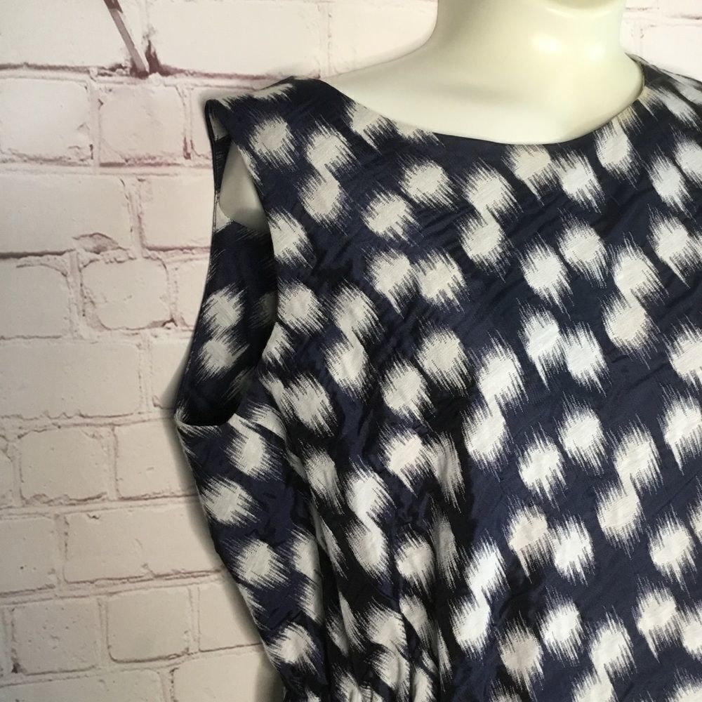 NWOT Zero Maria Cornejo Assymetric Design‎ Blue Dress Size 4.